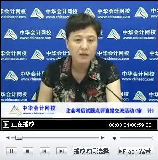 老师视频：2014年注册会计师考试《审计》考后试题点评
