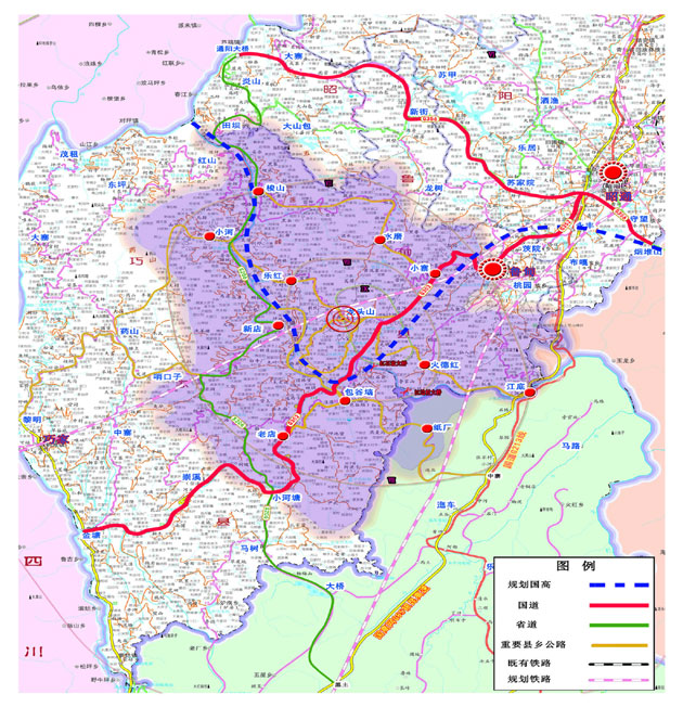 交通通道示意图