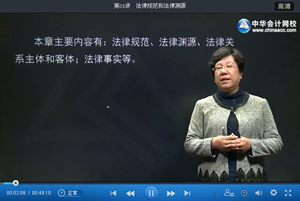 2015年注册会计师游文丽综合阶段基础学习班