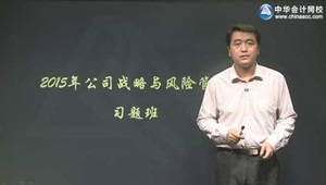 2015年注册会计师陈楠公司战略习题班