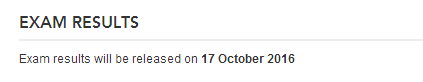 2016年9月份ACCA考试成绩公布时间为10月17日