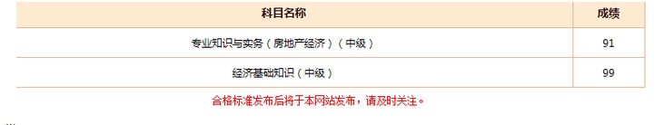 2015年经济师成绩