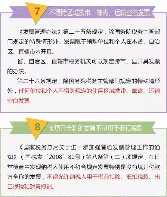 【实务】正确使用发票的十项基本规定