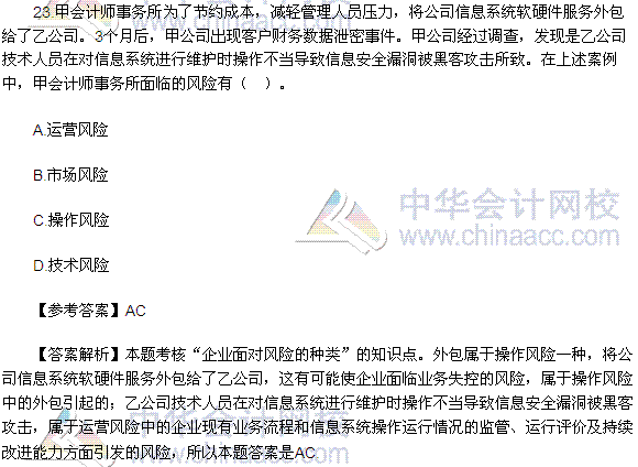 2016注会《公司战略与风险管理》多选题及答案(考生回忆版)