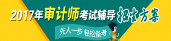2017年审计师考试招生方案