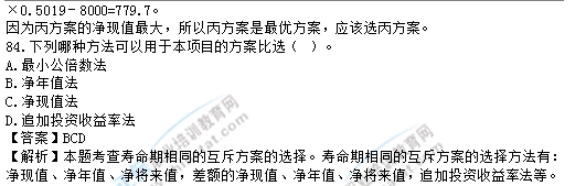 2017中级经济师建筑试题解析
