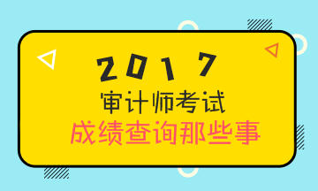 2017年审计师考试成绩查询 你需要知道这些