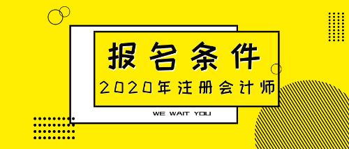 2020注会报名