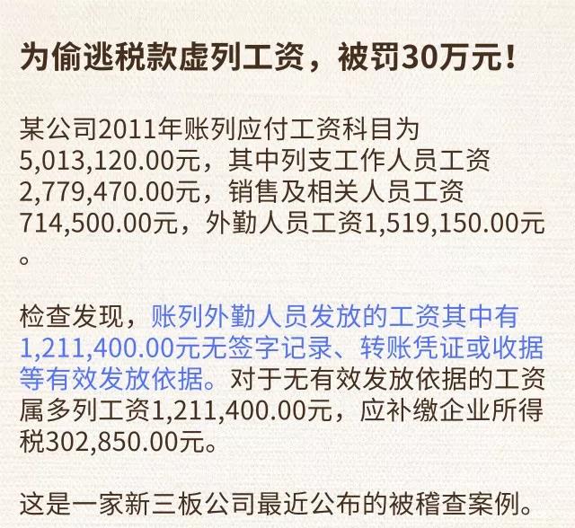 2019年工资和社保的这4个方面存在漏税风险,会计赶紧自查! 2019年工资和社保的这4个方面存在漏税风险,会计赶紧自查!