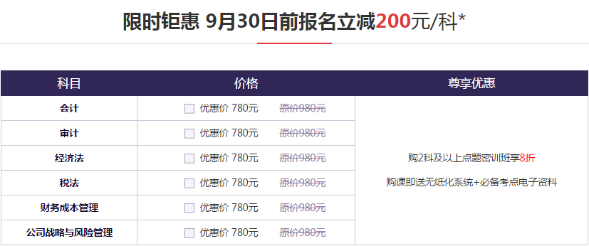 注会点题密训班