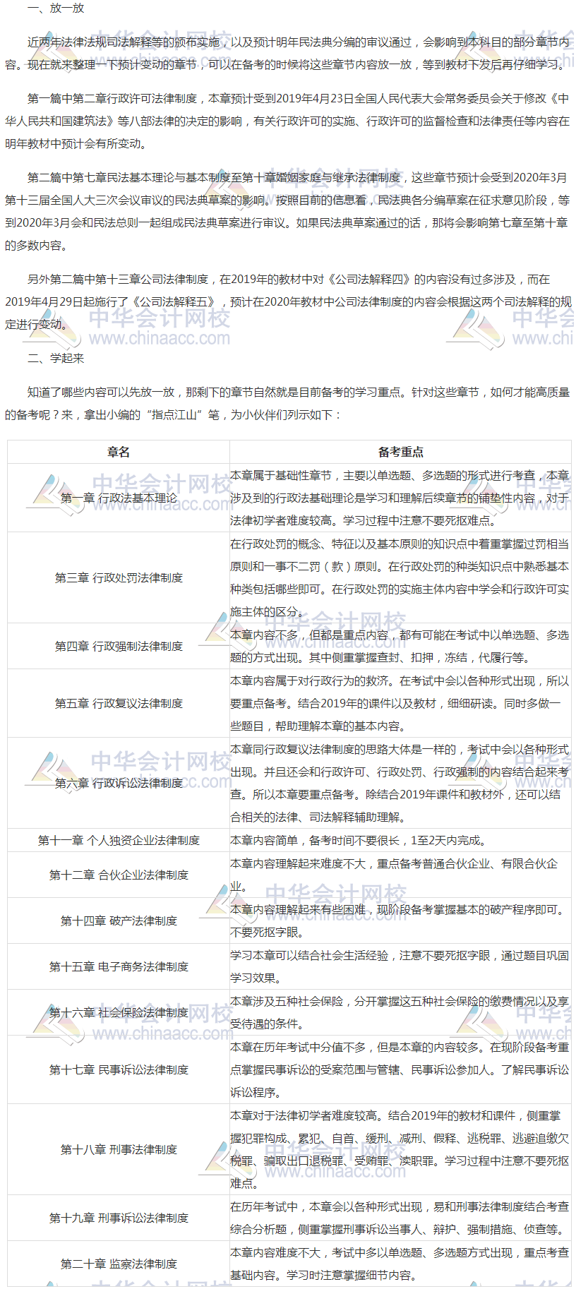 税务师《涉税服务相关法律》如何结合2019年教材提前学习？