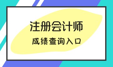 2019年注会成绩查询入口