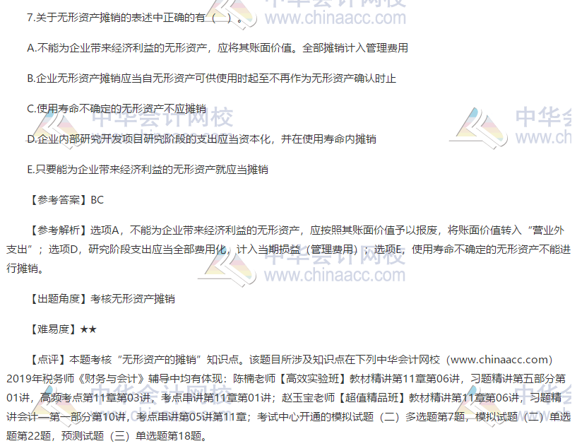 税务师财务与会计2019年试题多选题7 税务师财务与会计2019年试题多选题7