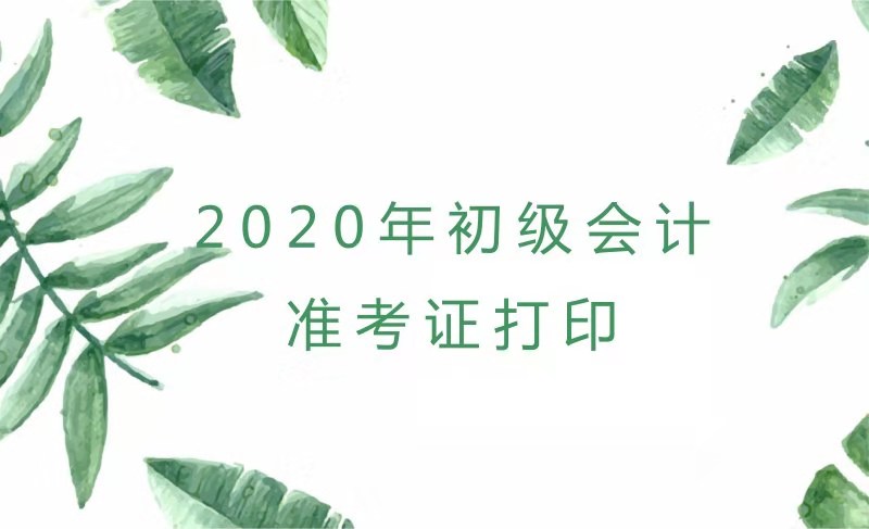 2020年河南初级会计考试准考证打印时间你知道了吗? 2020年河南初级会计考试准考证打印时间你知道了吗?