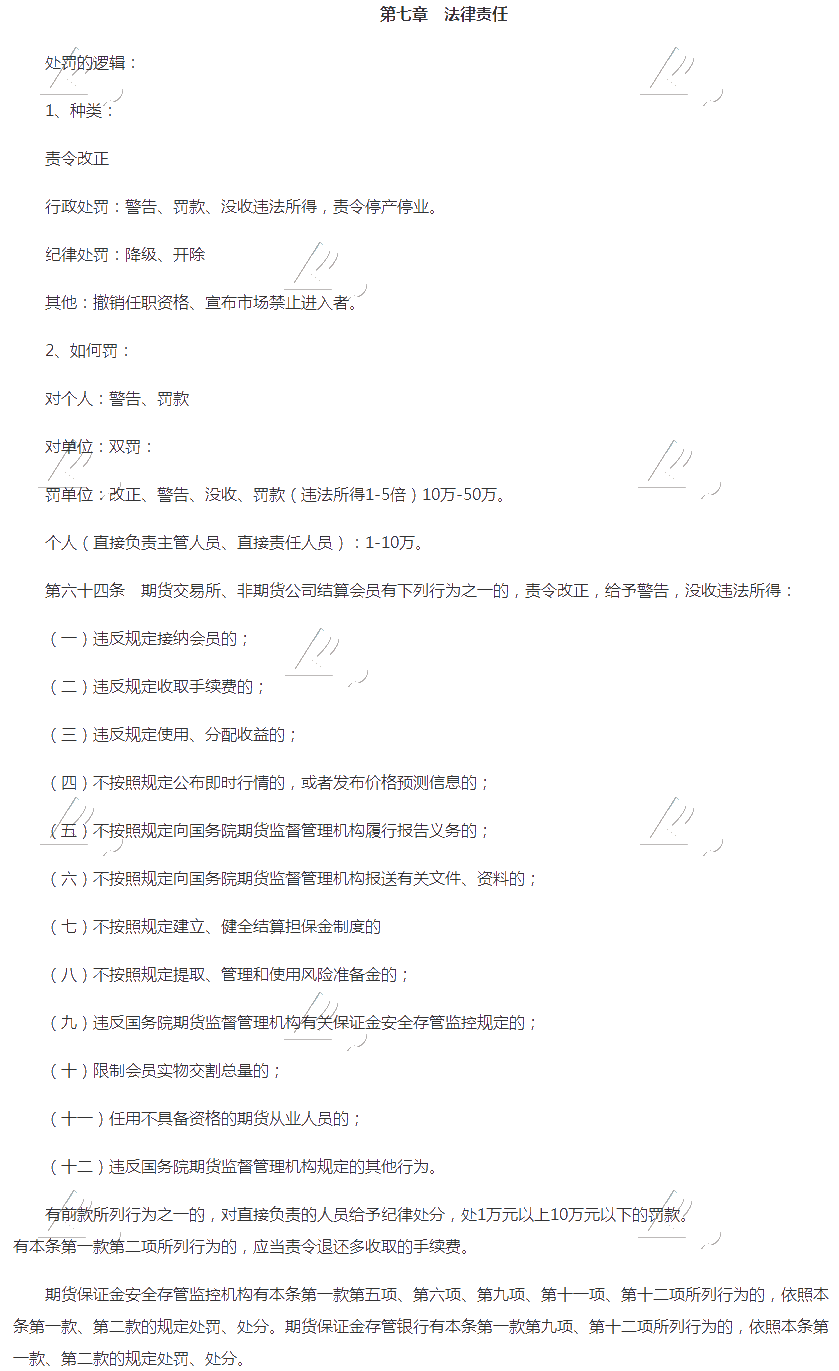 2020期货从业《期货法律法规》高频考点
