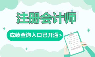 2019年注册会计师官方成绩查询入口
