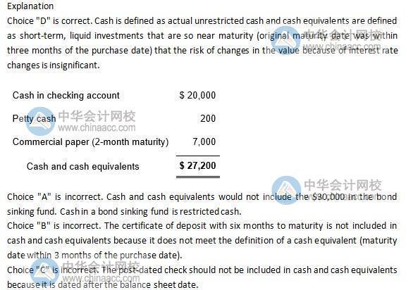 2020年USCPA模拟题17：Financial.