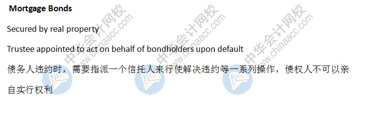 BEC知识点:Mortgage Bonds抵押债券 BEC知识点:Mortgage Bonds抵押债券