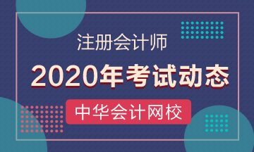 山西注册会计师2020年考试时间