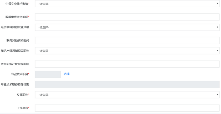 高级经济师报名信息填写3