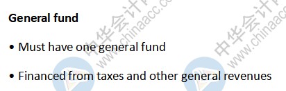 AICPA知识点：General fund