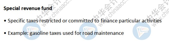 AICPA知识点：Special revenue fund
