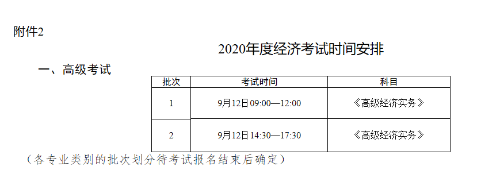 河北2020年高级经济师考试 河北2020年高级经济师考试