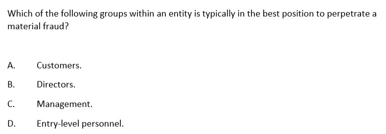 美国注册会计师AICPA历年试题（21）—AUD