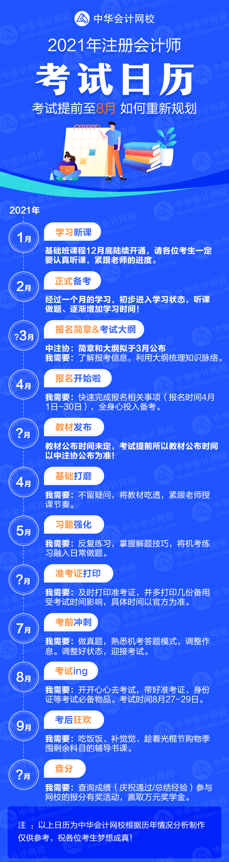 2021年注会考试提前到8月份 考生们应如何调整备考策略？