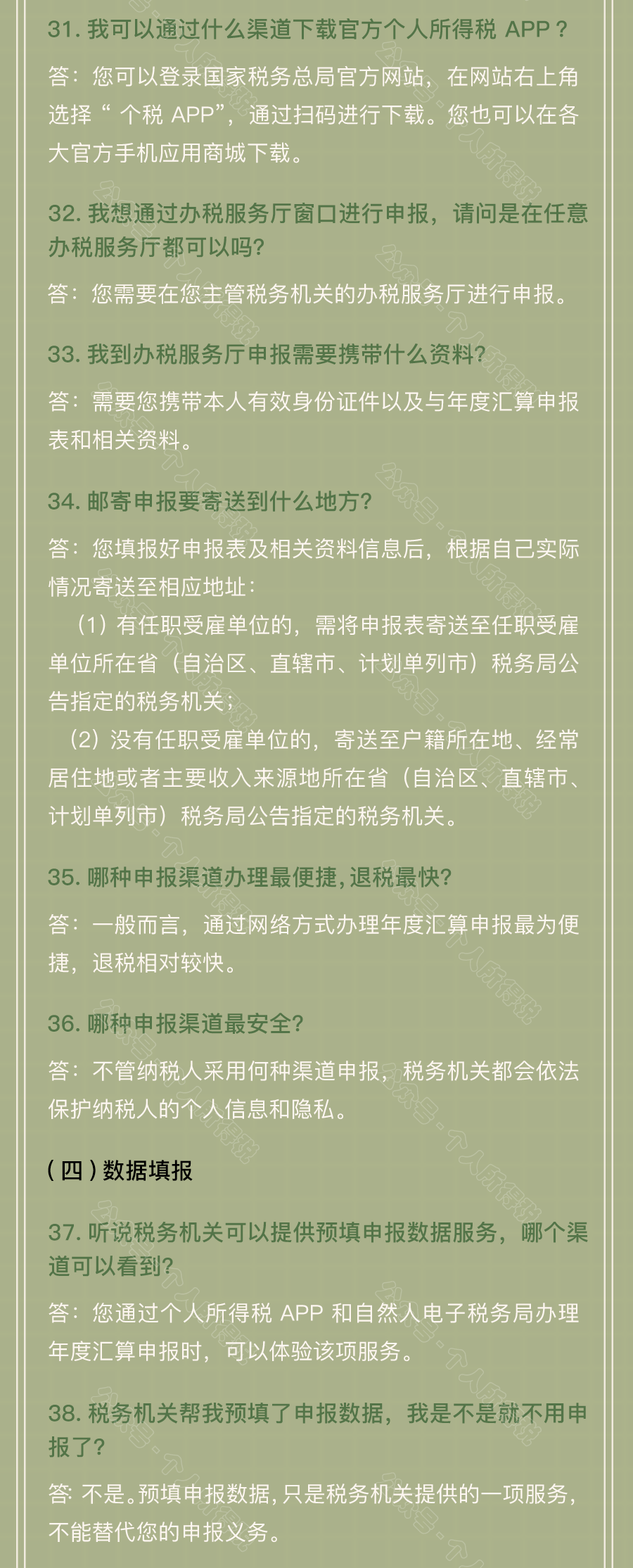 个税汇算清缴常见问题汇总!你想知道的都在这~ 个税汇算清缴常见问题汇总!你想知道的都在这~