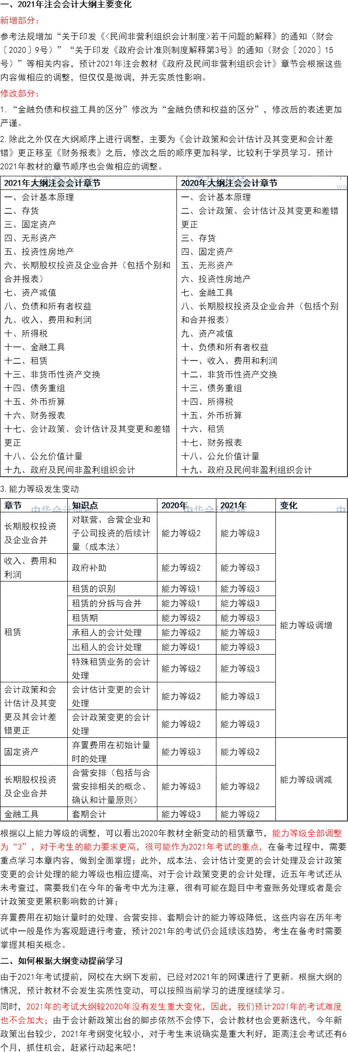 这些考点或将纳入2021CPA教材变动！老师直播解读抢先预约>