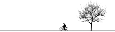 旅游景点树自行车分割线