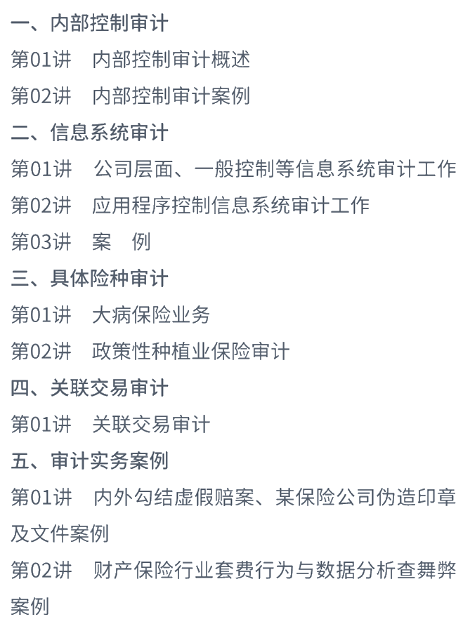 保险行业审计实务,你了解了吗 保险行业审计实务,你了解了吗