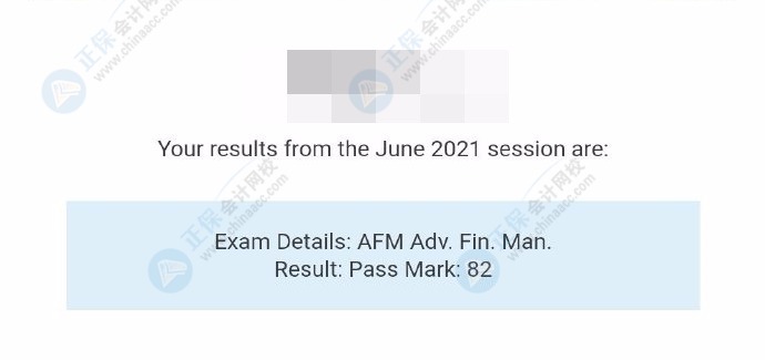 2021年6月ACCA考试成绩终于公布啦！网校学员来报喜！快来吸欧气！