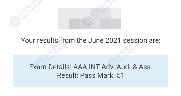 2021年6月ACCA考试成绩终于公布啦！网校学员来报喜！快来吸欧气！
