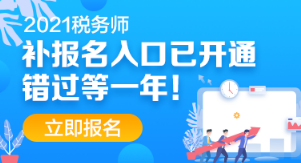 税务师补报名入口
