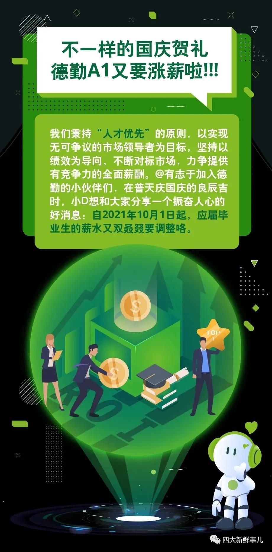 微信图片重磅!德勤官宣A1涨薪 毕马威Qpay翻倍! 重磅!德勤官宣A1涨薪 毕马威Qpay翻倍!