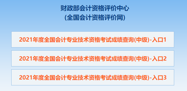 2021年中级会计考试成绩查询流程 快去查分！