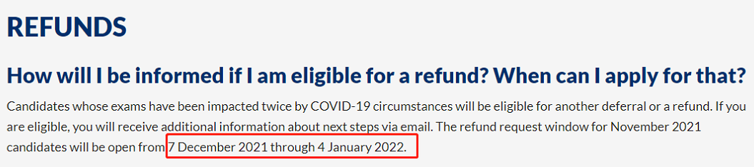 CFA协会官宣：11月CFA考试退款申请开放时间公布！
