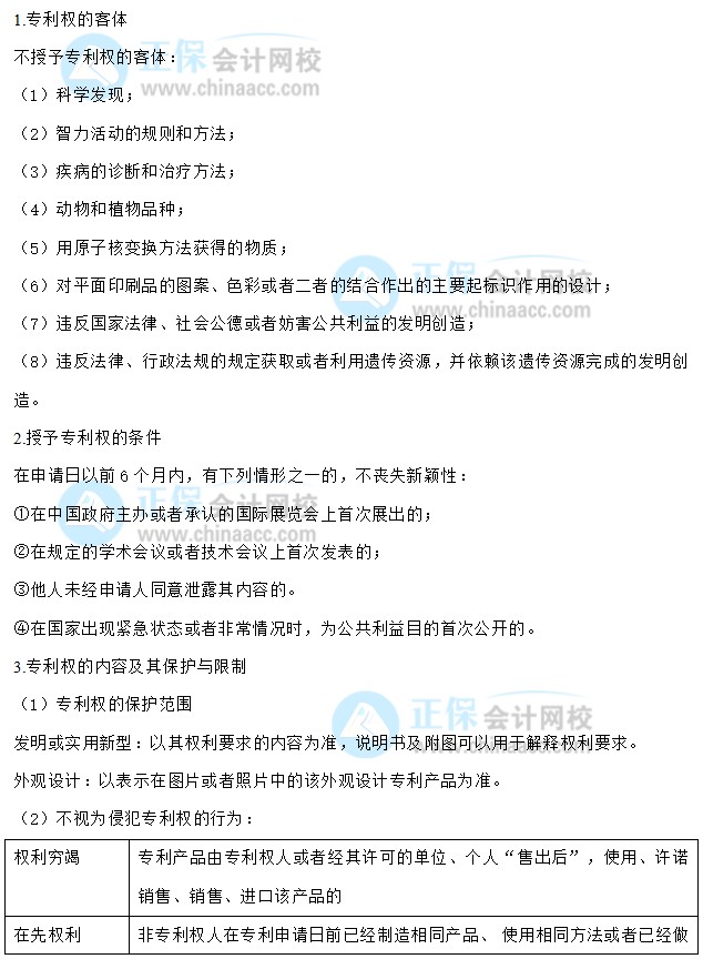 【30天预习计划】中级会计经济法知识点29：知识产权法律制度