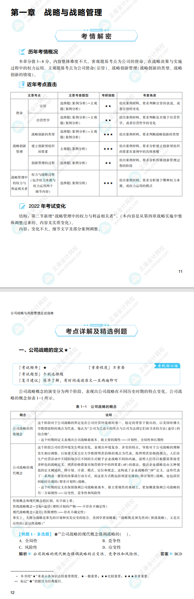 2022注会战略应试指南免费试读 2022注会战略应试指南免费试读