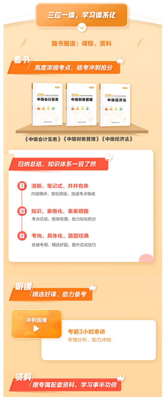 2022年中级会计职称《救命稻草》现货热销中 备考救急！