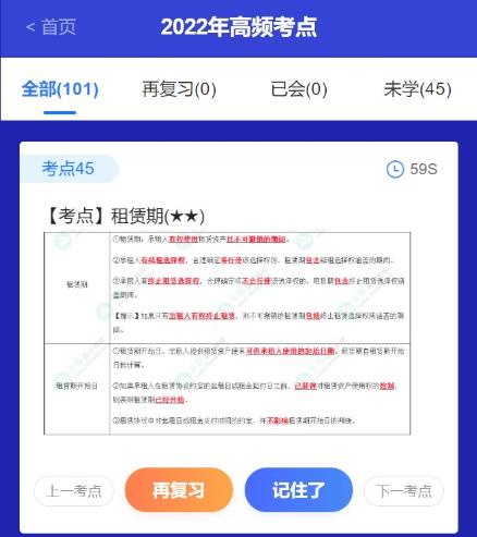 好消息！注会考点速记神器更新啦~60s速记2022高频考点！