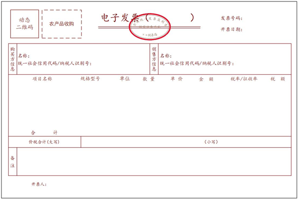 农产品收购电子发票 农产品收购电子发票
