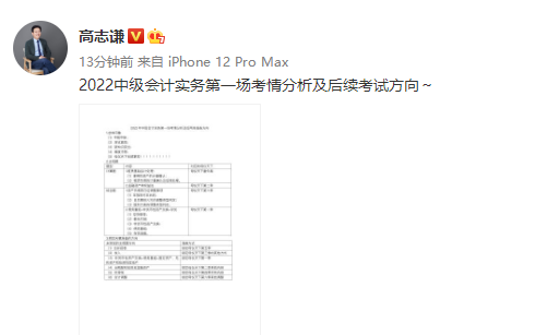 速速来看！高志谦老师盘点第一场考情和后续中级考试方向！