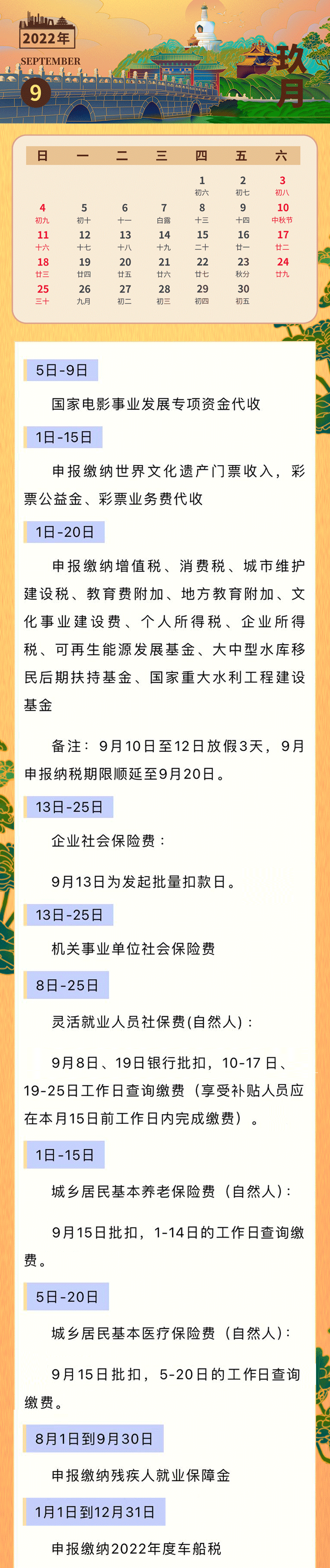 2022年9月征期1 2022年9月征期1