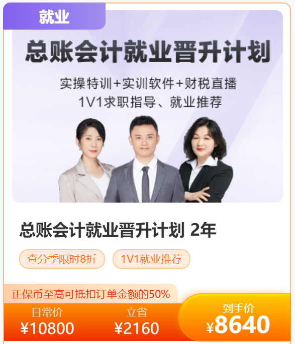 总账会计就业晋升计划