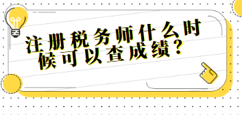 注册税务师什么时候可以查成绩