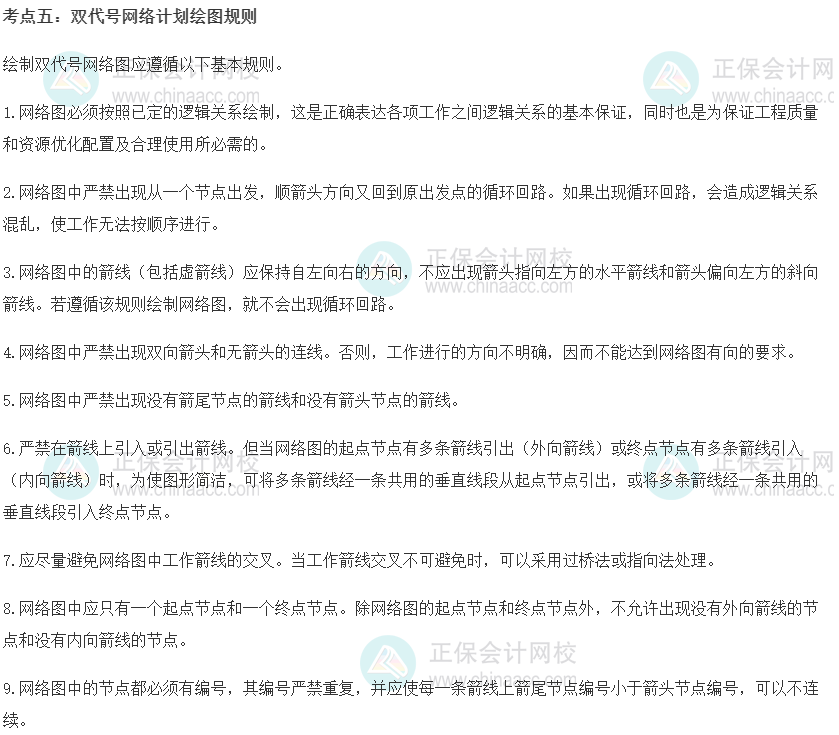 中级经济师《建筑与房地产》重要考点精选：双代号网络计划绘图规则