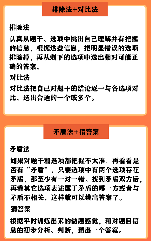 税务师考试单选题和多选题解题方法